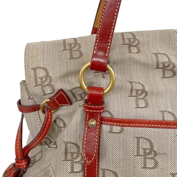 Dooney & Bourke Bags Dooney Bourke Red Monogram Hobo Shoulder
